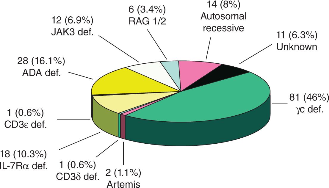 what are the types of scid